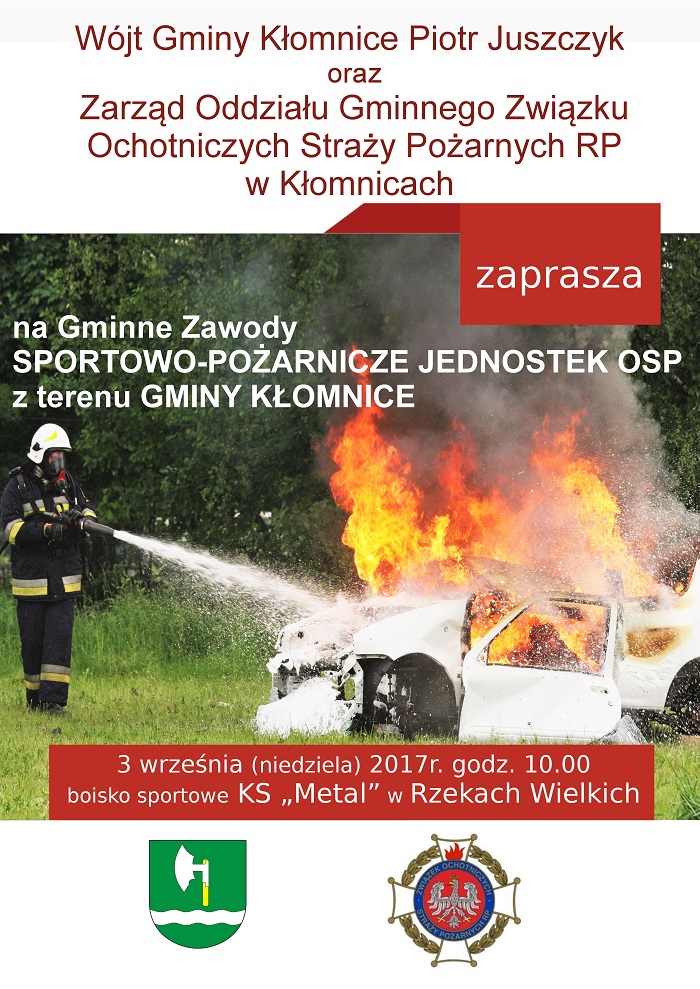 Gminne Zawody Sportowo Pożarnicze Jednostek OSP z terenu Gminy Kłomnice